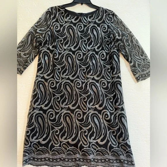 Alex Marie Dress black silver cocktail size 16 - Picture 5 of 11